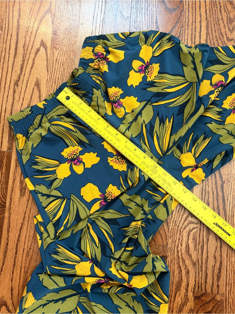 Toad&Co Sunkissed Wide Leg Pants Tropical Floral Blue Cropped Small - Picture 10 of 11